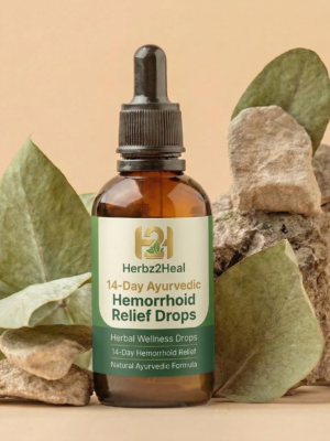 Ayurvedic Hemorrhoid Relief Drops – 14 Day Formula (Pack of 2) for Mild Cases