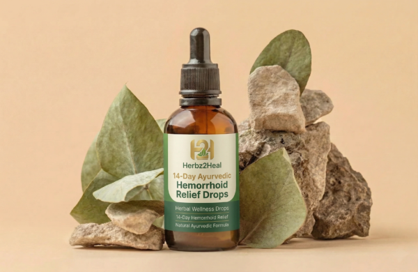 Ayurvedic Hemorrhoid Relief Drops – 14 Day Formula (Pack of 2) for Mild Cases